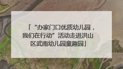 “办家门口优质幼儿园，我们在行动”活动走进洪山区武南幼儿园童趣园