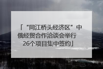“同江桥头经济区”中俄经贸合作洽谈会举行 26个项目集中签约