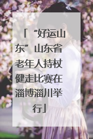 “好运山东”山东省老年人持杖健走比赛在淄博淄川举行