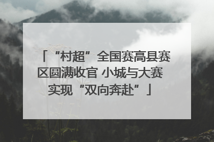 “村超”全国赛高县赛区圆满收官 小城与大赛实现“双向奔赴”