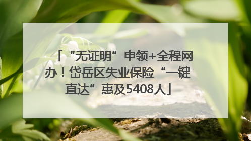 “无证明”申领+全程网办！岱岳区失业保险“一键直达”惠及5408人