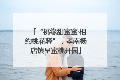 “桃缘甜蜜蜜·相约桃花驿”，孝南杨店镇早蜜桃开园
