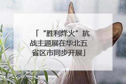 “胜利烽火”抗战主题展在华北五省区市同步开展