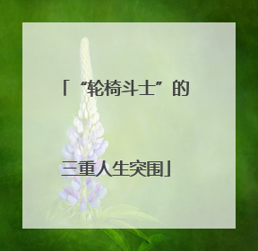 “轮椅斗士”的三重人生突围