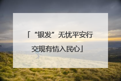 “银发”无忧平安行 交规有情入民心