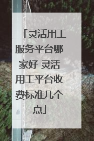 灵活用工服务平台哪家好 灵活用工平台收费标准几个点