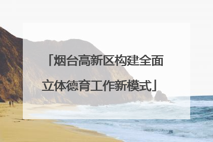烟台高新区构建全面立体德育工作新模式