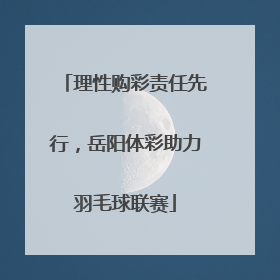 理性购彩责任先行，岳阳体彩助力羽毛球联赛