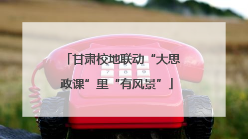 甘肃校地联动“大思政课”里“有风景”
