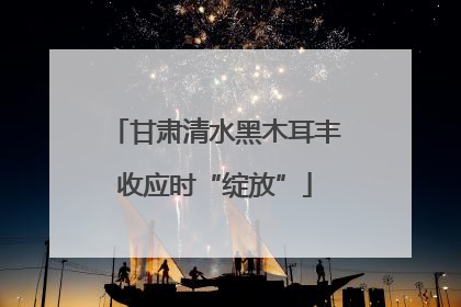 甘肃清水黑木耳丰收应时“绽放”