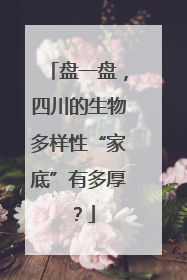盘一盘，四川的生物多样性“家底”有多厚？