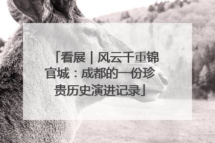 看展｜风云千重锦官城：成都的一份珍贵历史演进记录