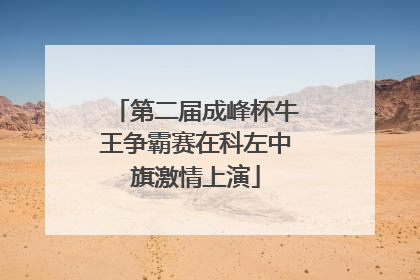 第二届成峰杯牛王争霸赛在科左中旗激情上演