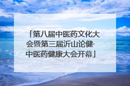 第八届中医药文化大会暨第三届沂山论健·中医药健康大会开幕