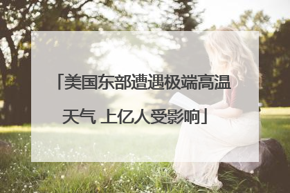 美国东部遭遇极端高温天气 上亿人受影响