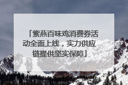 紫燕百味鸡消费券活动全面上线，实力供应链提供坚实保障