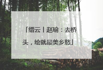 缙云丨赵瑜：去桥头，绘就最美乡愁