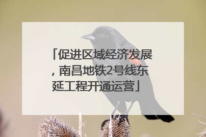 促进区域经济发展，南昌地铁2号线东延工程开通运营