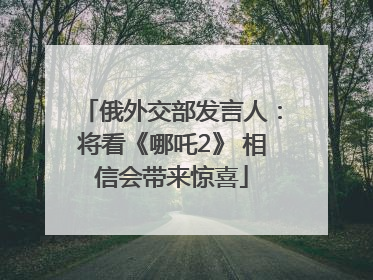 俄外交部发言人：将看《哪吒2》 相信会带来惊喜