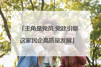 主角是党员 党建引领这家民企高质量发展