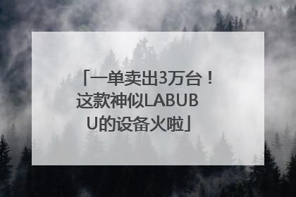 一单卖出3万台！这款神似LABUBU的设备火啦
