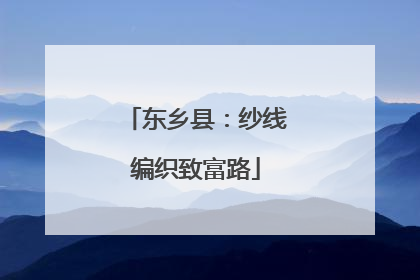 东乡县：纱线编织致富路