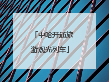 中哈开通旅游观光列车