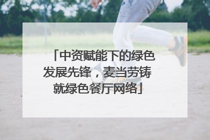 中资赋能下的绿色发展先锋，麦当劳铸就绿色餐厅网络
