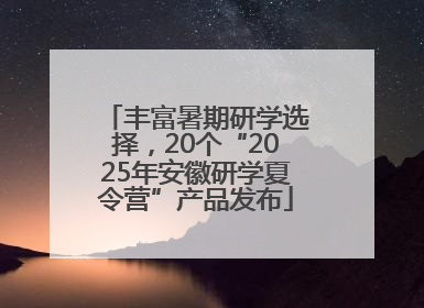 丰富暑期研学选择，20个“2025年安徽研学夏令营”产品发布