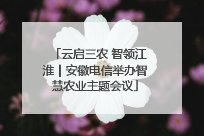 云启三农 智领江淮｜安徽电信举办智慧农业主题会议