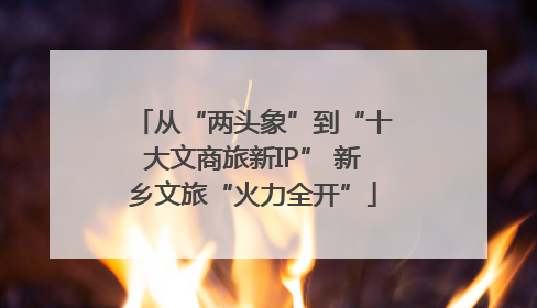 从“两头象”到“十大文商旅新IP” 新乡文旅“火力全开”