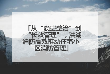 从“隐患整治”到“长效管理”，洪湖消防高效推动住宅小区消防管理