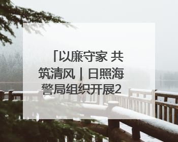 以廉守家 共筑清风｜日照海警局组织开展2025年集中送廉活动