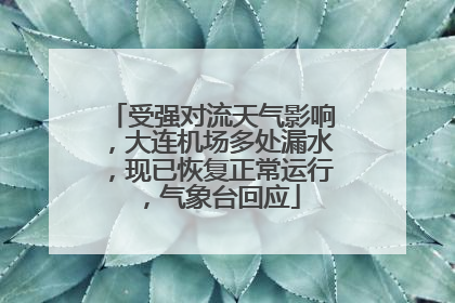 受强对流天气影响，大连机场多处漏水，现已恢复正常运行，气象台回应