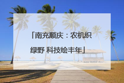 南充顺庆：农机织绿野 科技绘丰年