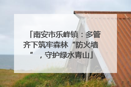 南安市乐峰镇：多管齐下筑牢森林“防火墙”，守护绿水青山