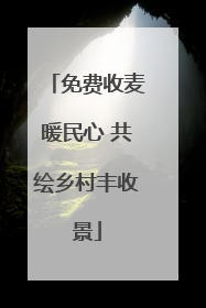 免费收麦暖民心 共绘乡村丰收景