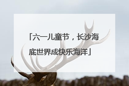 六一儿童节，长沙海底世界成快乐海洋