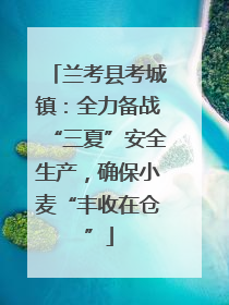 兰考县考城镇：全力备战“三夏”安全生产，确保小麦“丰收在仓”