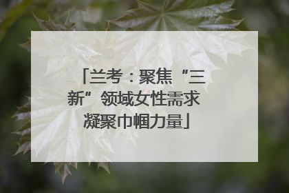 兰考：聚焦“三新”领域女性需求 凝聚巾帼力量