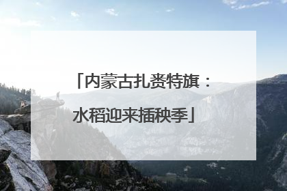 内蒙古扎赉特旗：水稻迎来插秧季