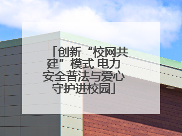 创新“校网共建”模式 电力安全普法与爱心守护进校园