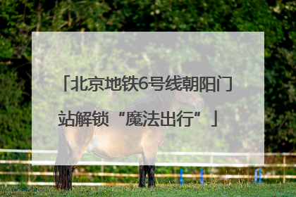 北京地铁6号线朝阳门站解锁“魔法出行”