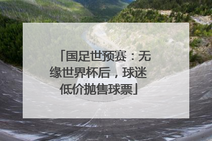 国足世预赛：无缘世界杯后，球迷低价抛售球票
