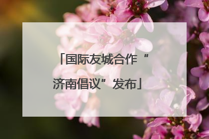 国际友城合作“济南倡议”发布