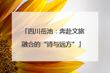 四川岳池：奔赴文旅融合的“诗与远方”