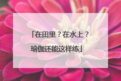 在田里？在水上？瑜伽还能这样练