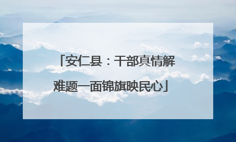 安仁县：干部真情解难题一面锦旗映民心