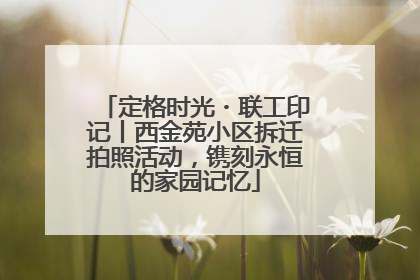 定格时光・联工印记丨西金苑小区拆迁拍照活动，镌刻永恒的家园记忆