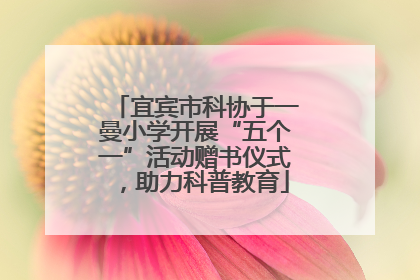 宜宾市科协于一曼小学开展“五个一”活动赠书仪式，助力科普教育